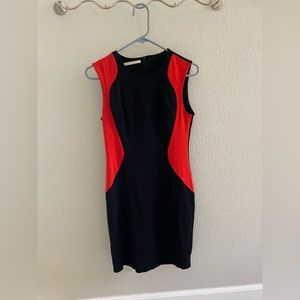 White House black market body con dress